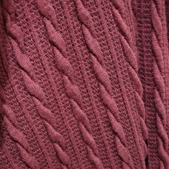 Weekend Women's Cardigan Sweater Thumbhole Open Long Cable Knit w/Pockets Size L - Picture 8 of 10